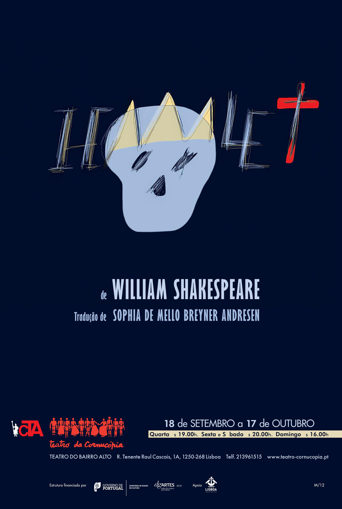 Poster Hamlet – Teatro Cornucópia