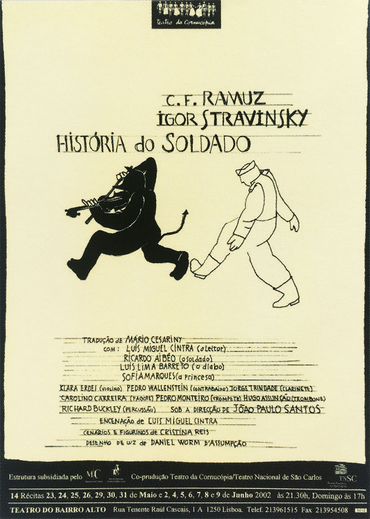 Poster História do Soldado – Teatro Cornucópia