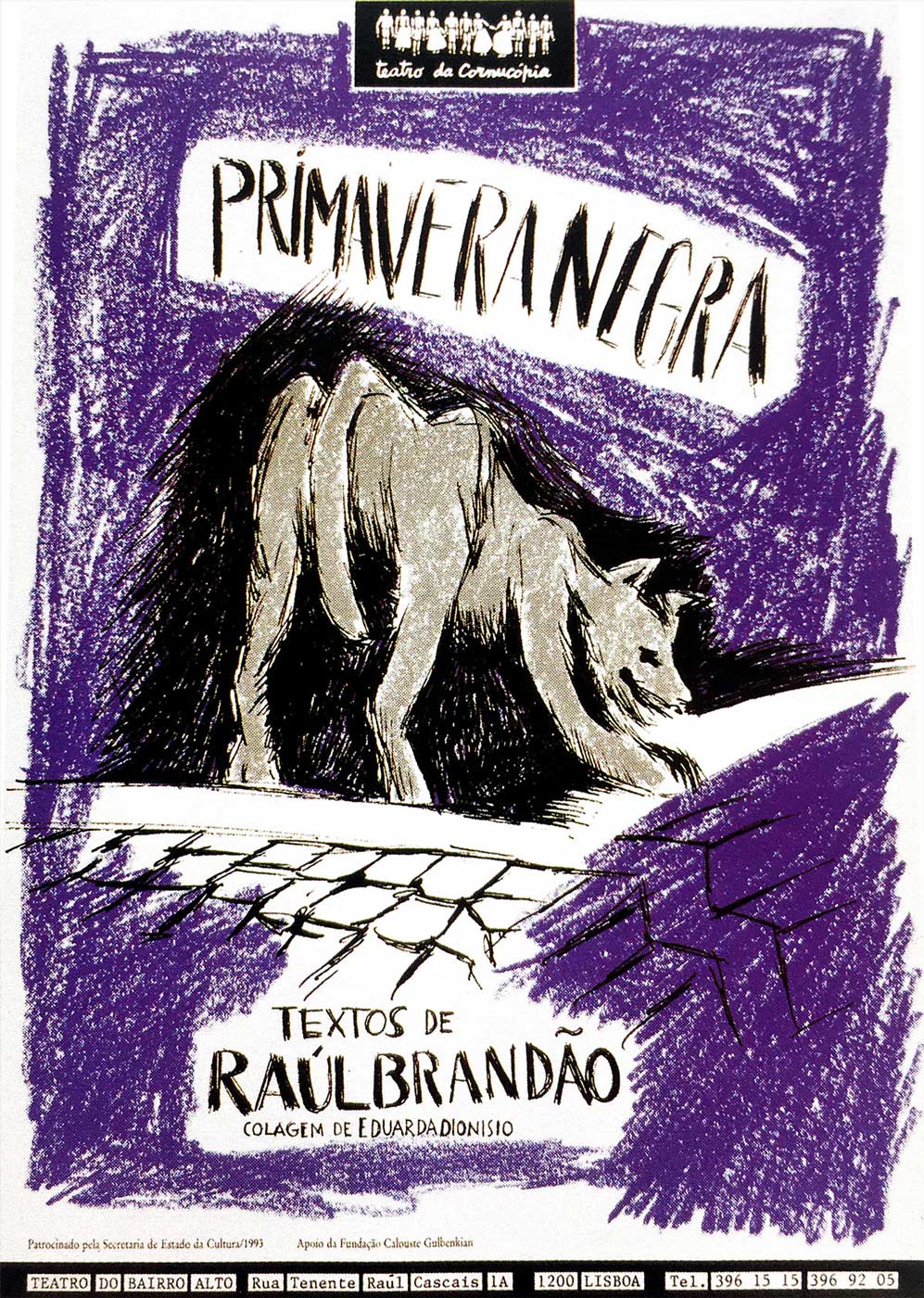 Poster Primavera Negra – Teatro Cornucópia