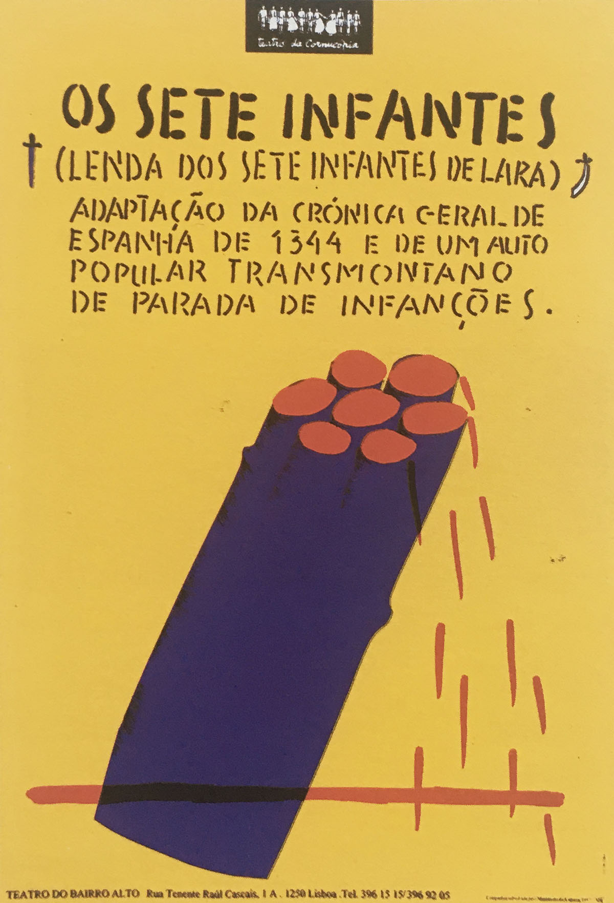 Poster Os Setes Infantes – Teatro Cornucópia